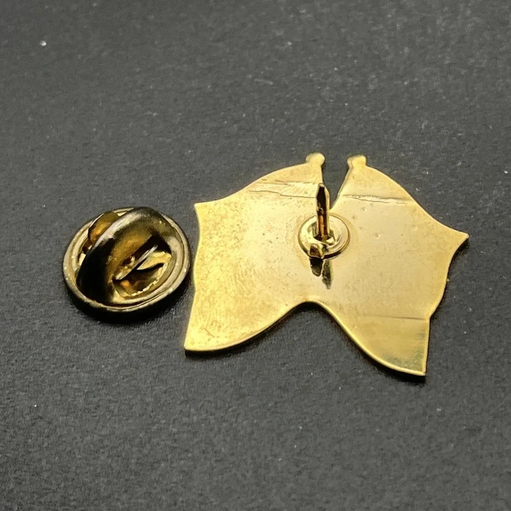United States Of America Italy Crossed Flags‎ Sorrento Market Lapel Hat Pin